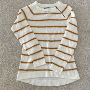 Abercrombie & Fitch striped knit sweater with side zip size small
